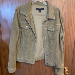 GAP Womens Green Corduroy Jacket